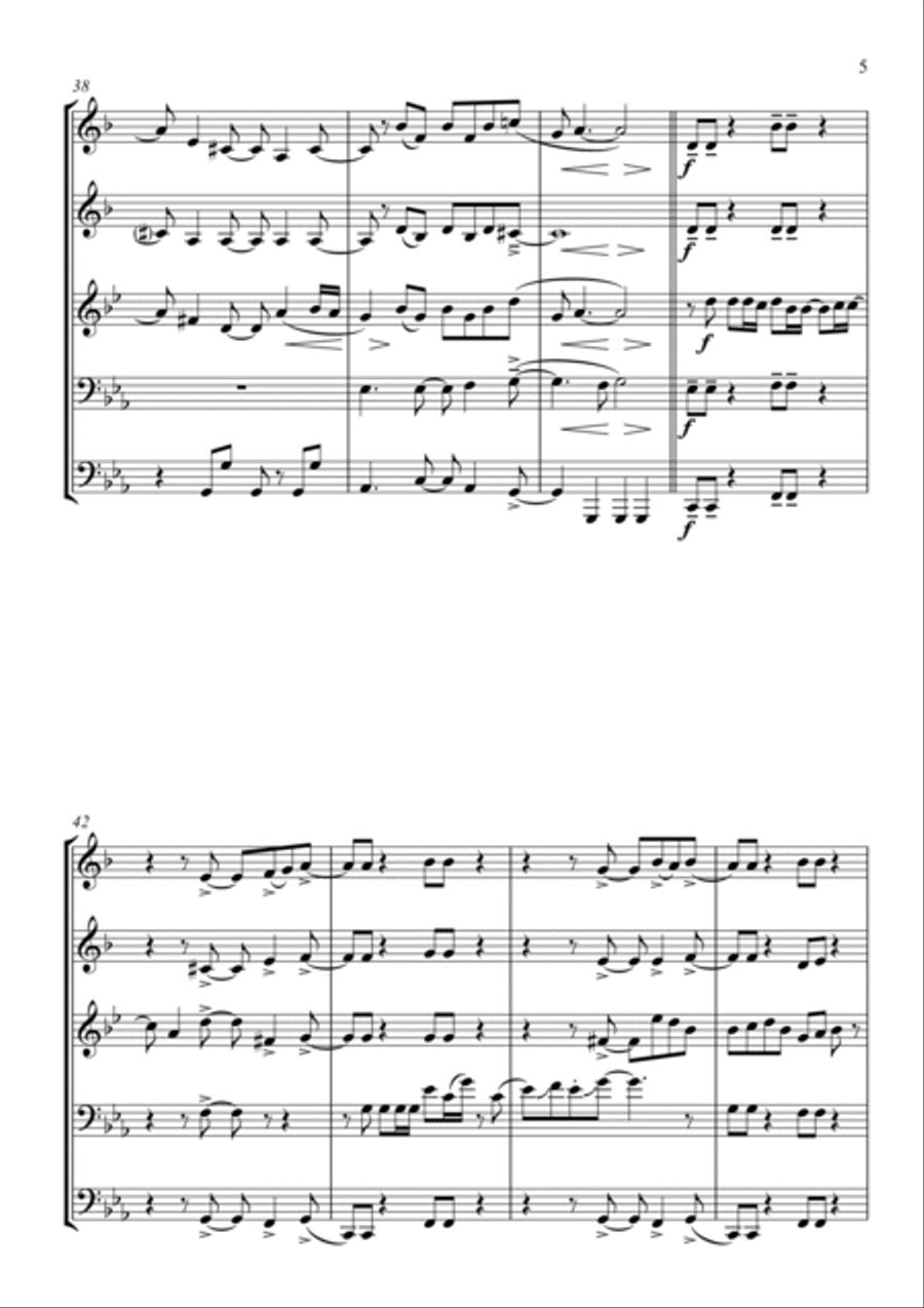 We Don't Talk About Bruno Brass Ensemble scores gallery preview page 5