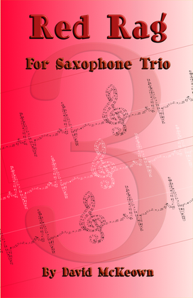 Book cover for Red Rag, a Ragtime piece for Saxophone Trio