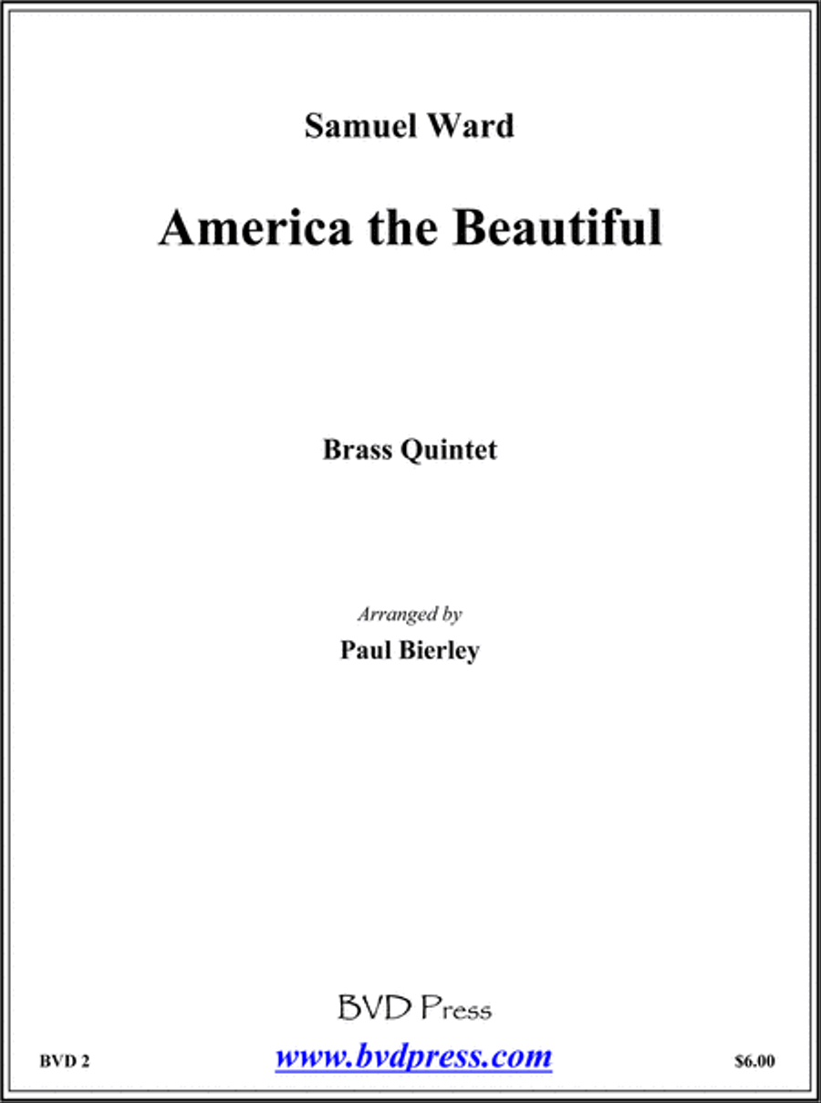 America the Beautiful Brass Quintet scores gallery preview page 1
