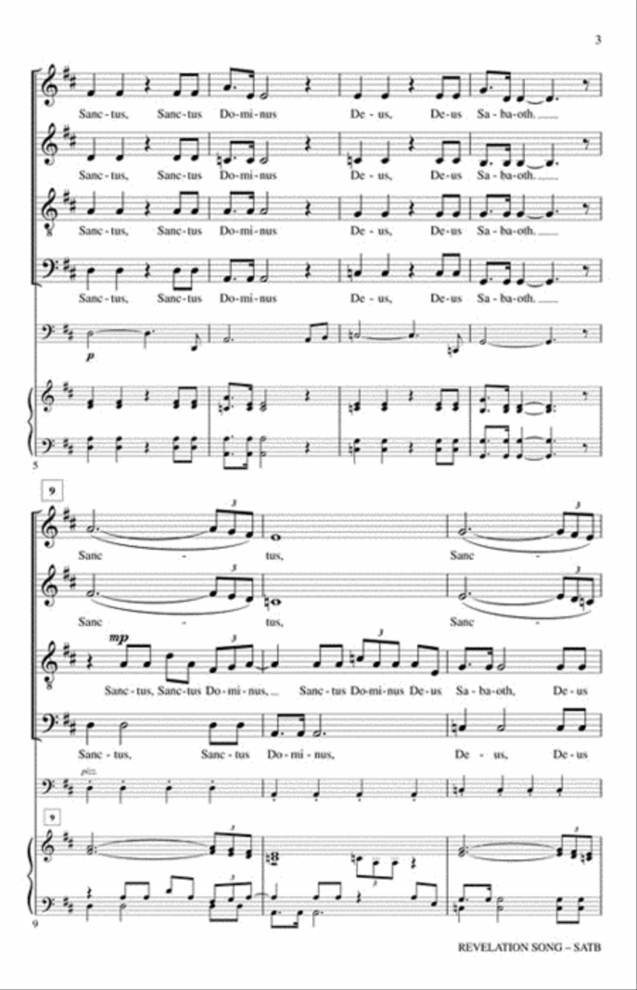Revelation Song Revelation Song 4-Part scores gallery preview page 3