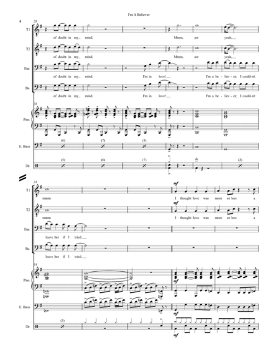 I'm A Believer I'm A Believer Small Ensemble scores gallery preview page 4