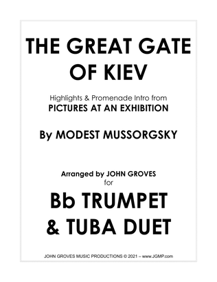The Great Gate of Kiev from Pictures at an Exhibition - Trumpet & Tuba Duet