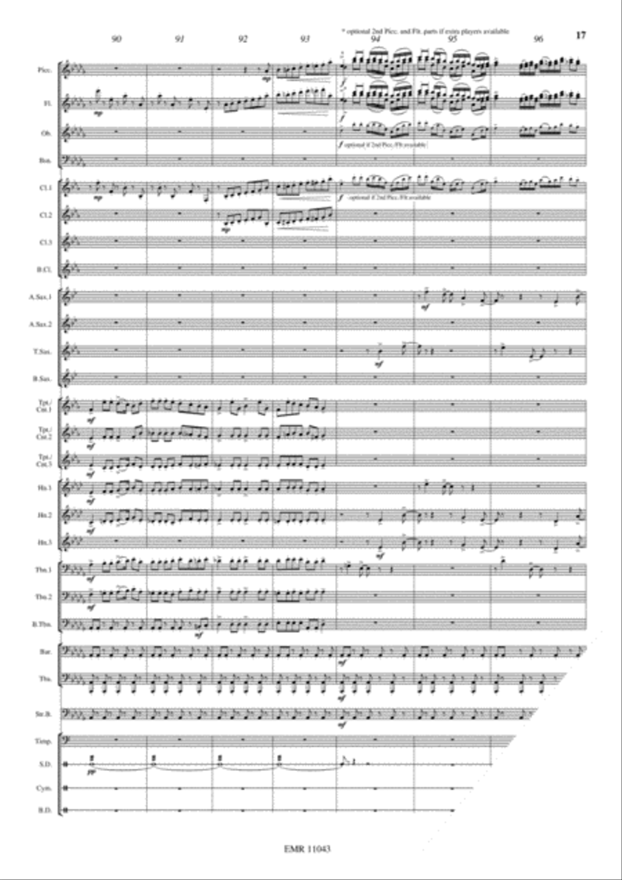 Marche Slave Concert Band scores gallery preview page 18