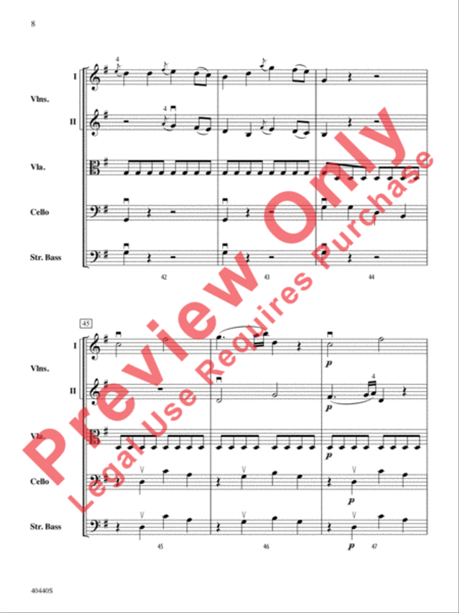Symphony No. 29, K. 201 Symphony No. 29, K. 201 String Orchestra scores gallery preview page 9