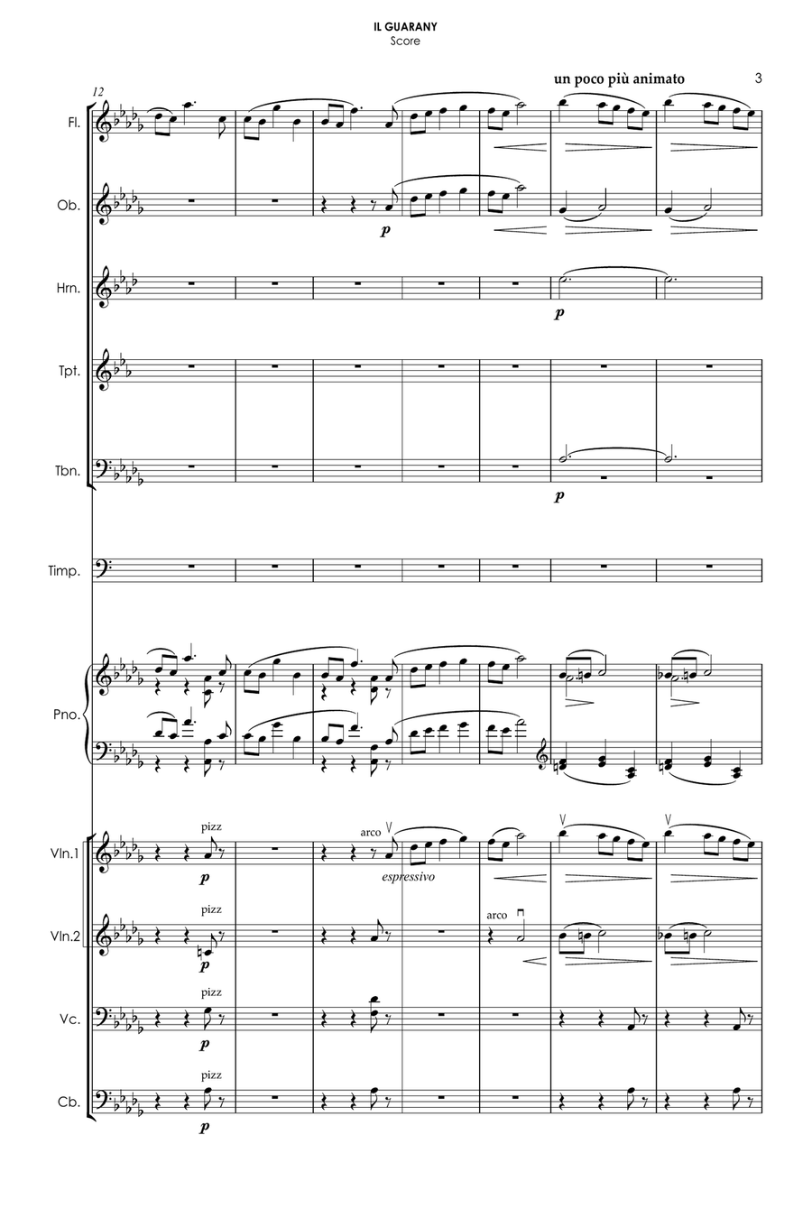 IL GUARANY - Overture Chamber Orchestra scores gallery preview page 6