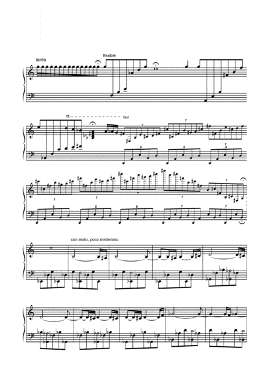 GALILEO for piano and electronics Piano Solo scores gallery preview page 4
