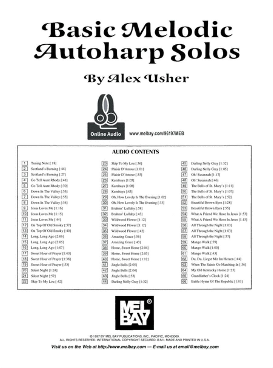 Basic Melodic Autoharp Solos Autoharp scores gallery preview page 2