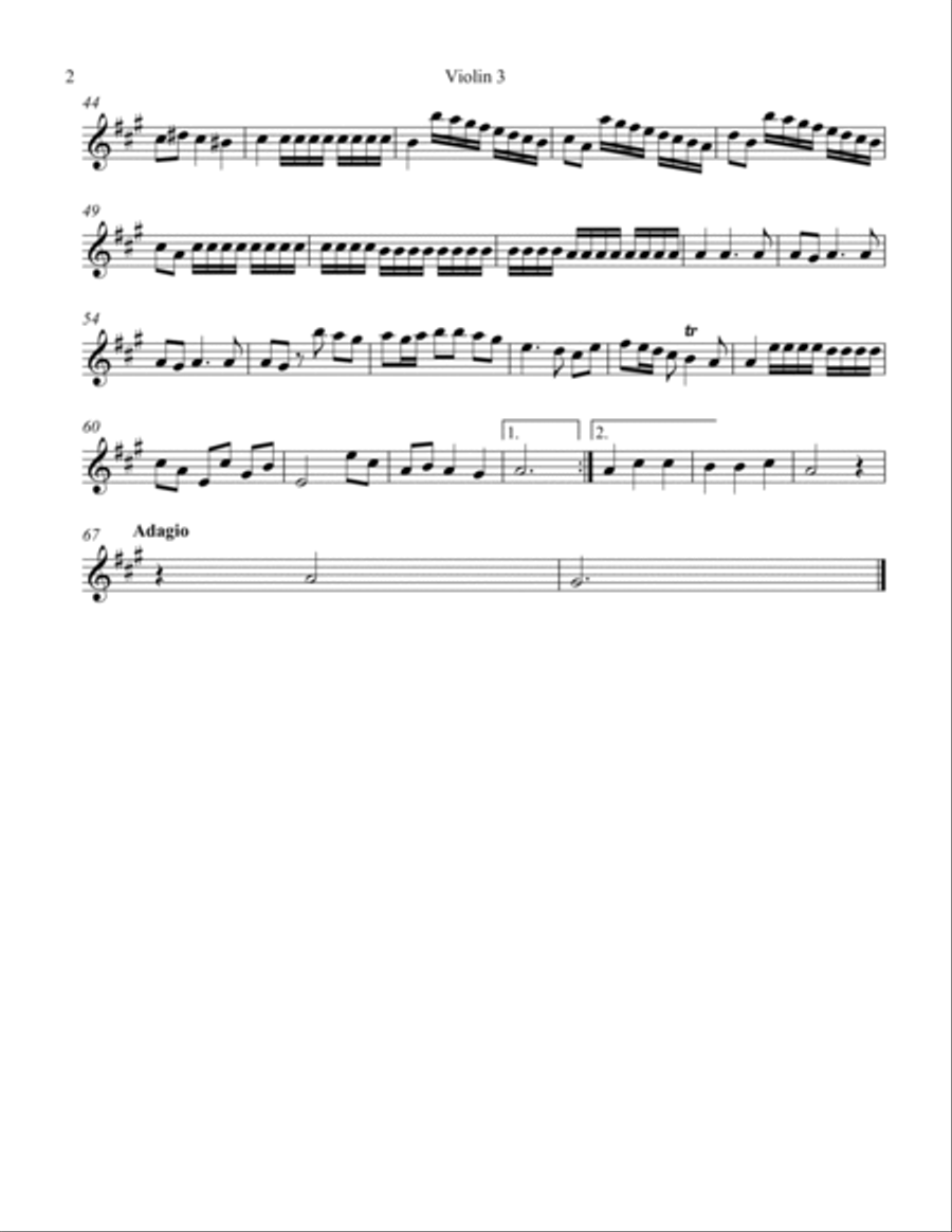Symphony #2 First Movement String Orchestra scores gallery preview page 5