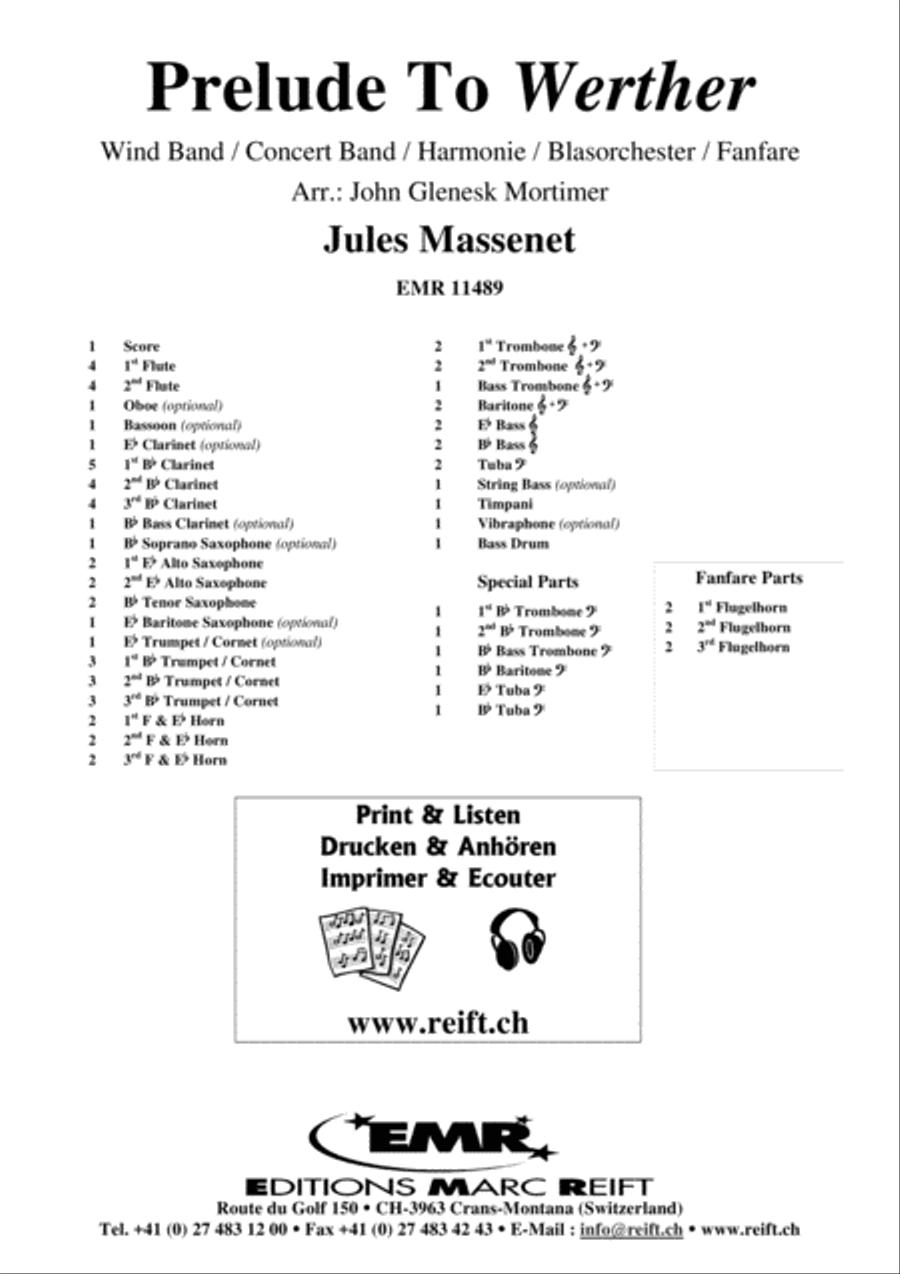 Prelude To Werther Concert Band scores gallery preview page 2