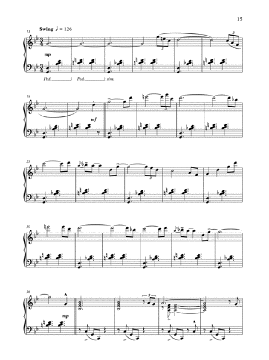 Jazz on a Winter's Night + CD Piano Solo scores gallery preview page 7