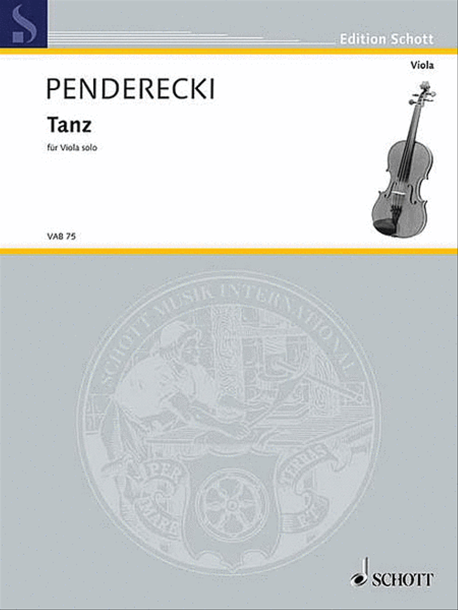 Tanz Viola Solo scores gallery preview page 1