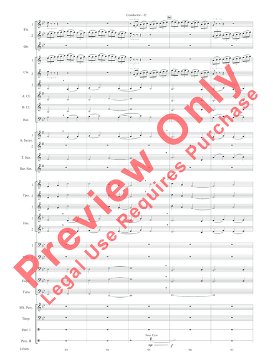 Folk Songs from the British Isles Concert Band scores gallery preview page 15