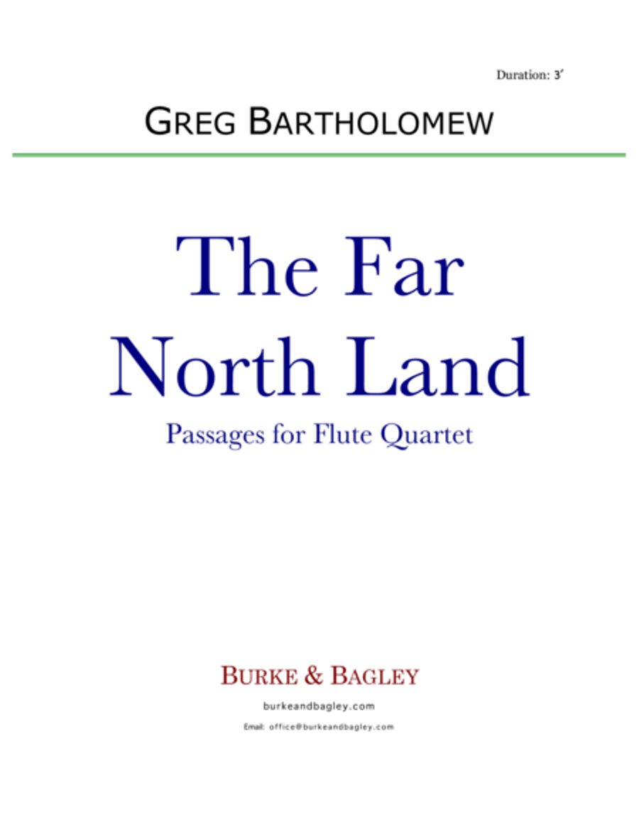 The Far North Land: Passages for Flute Quartet image number null