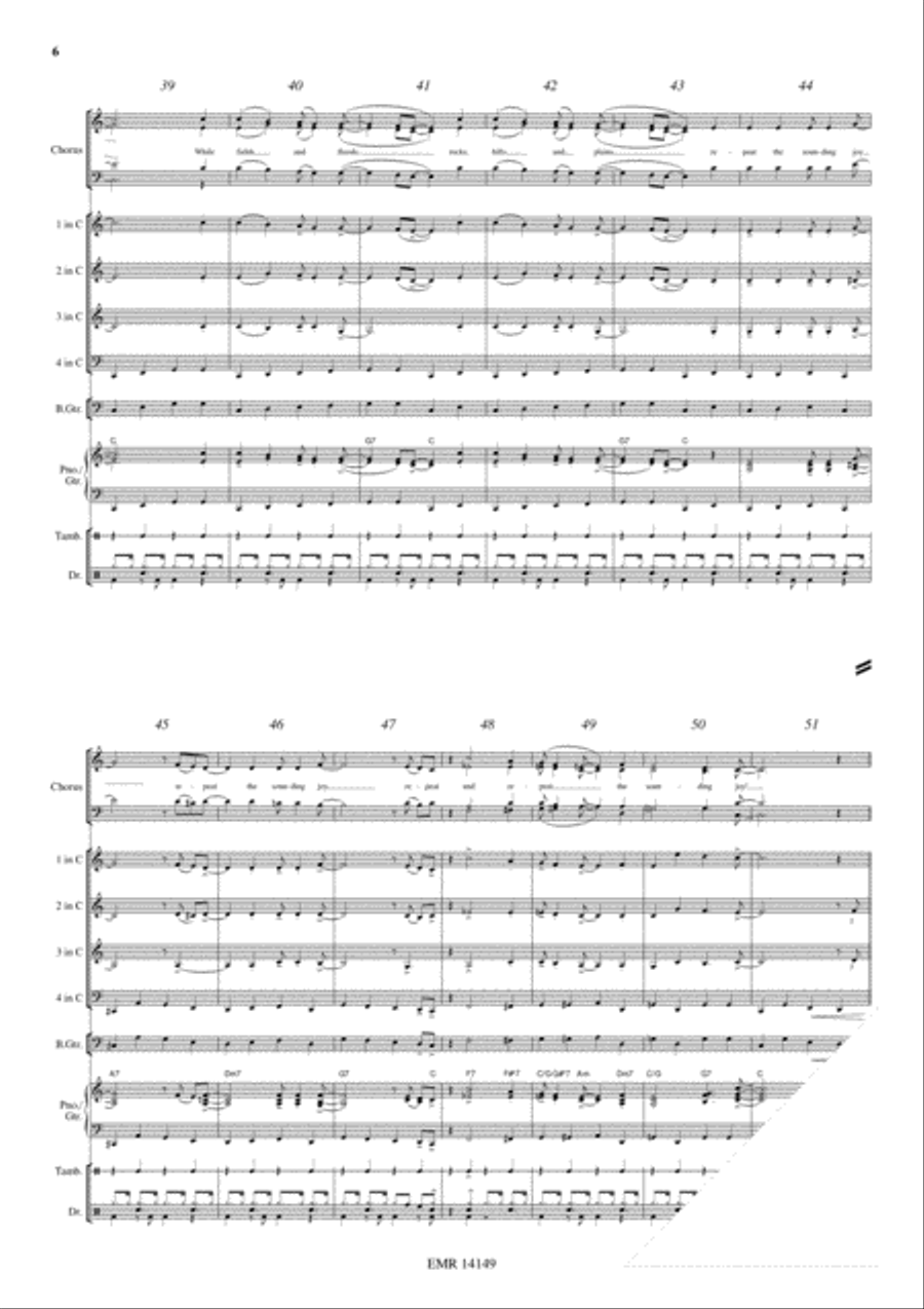 Joyful Christmas Woodwind Quartet scores gallery preview page 7