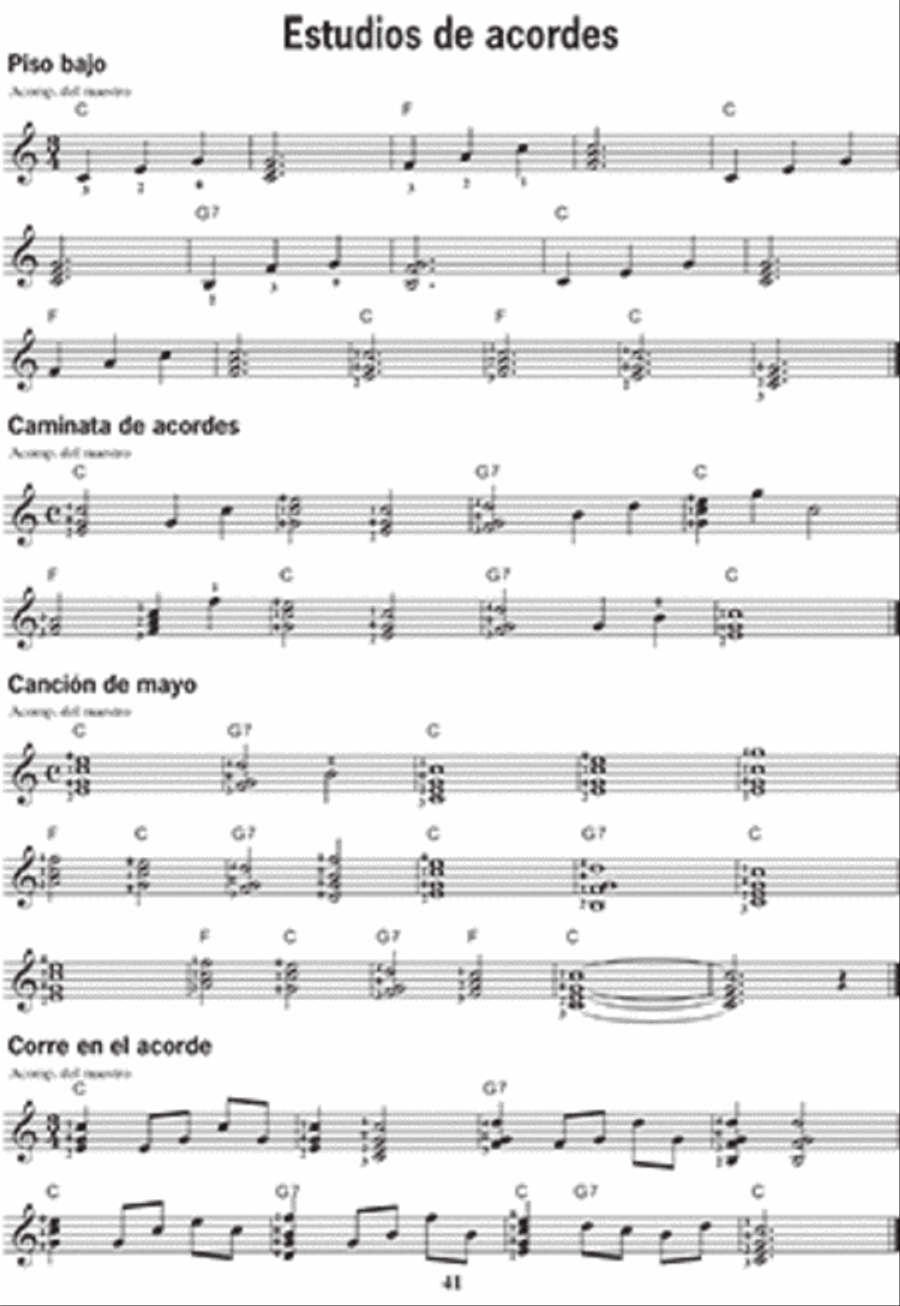 Metodo de Guitarra Moderna Grado 1, Edicion Expandida, Español Guitar scores gallery preview page 4