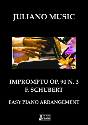 Book cover for IMPROMPTU OP. 90 N. 3 (EASY PIANO - C VERSION) - F. SCHUBERT