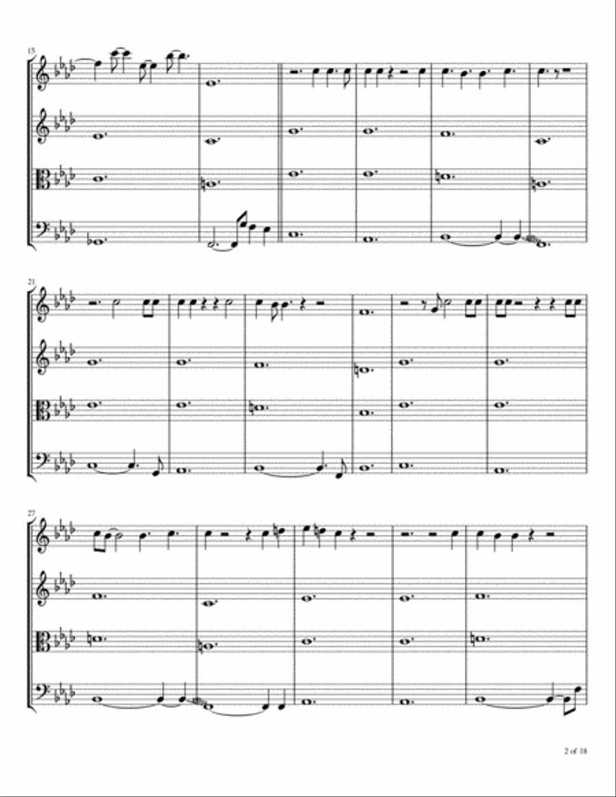 Bottom Of Your Soul String Quartet scores gallery preview page 3