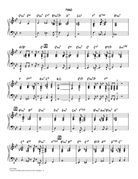 (There's No Place Like) Home for the Holidays (arr. John Wasson) - Piano