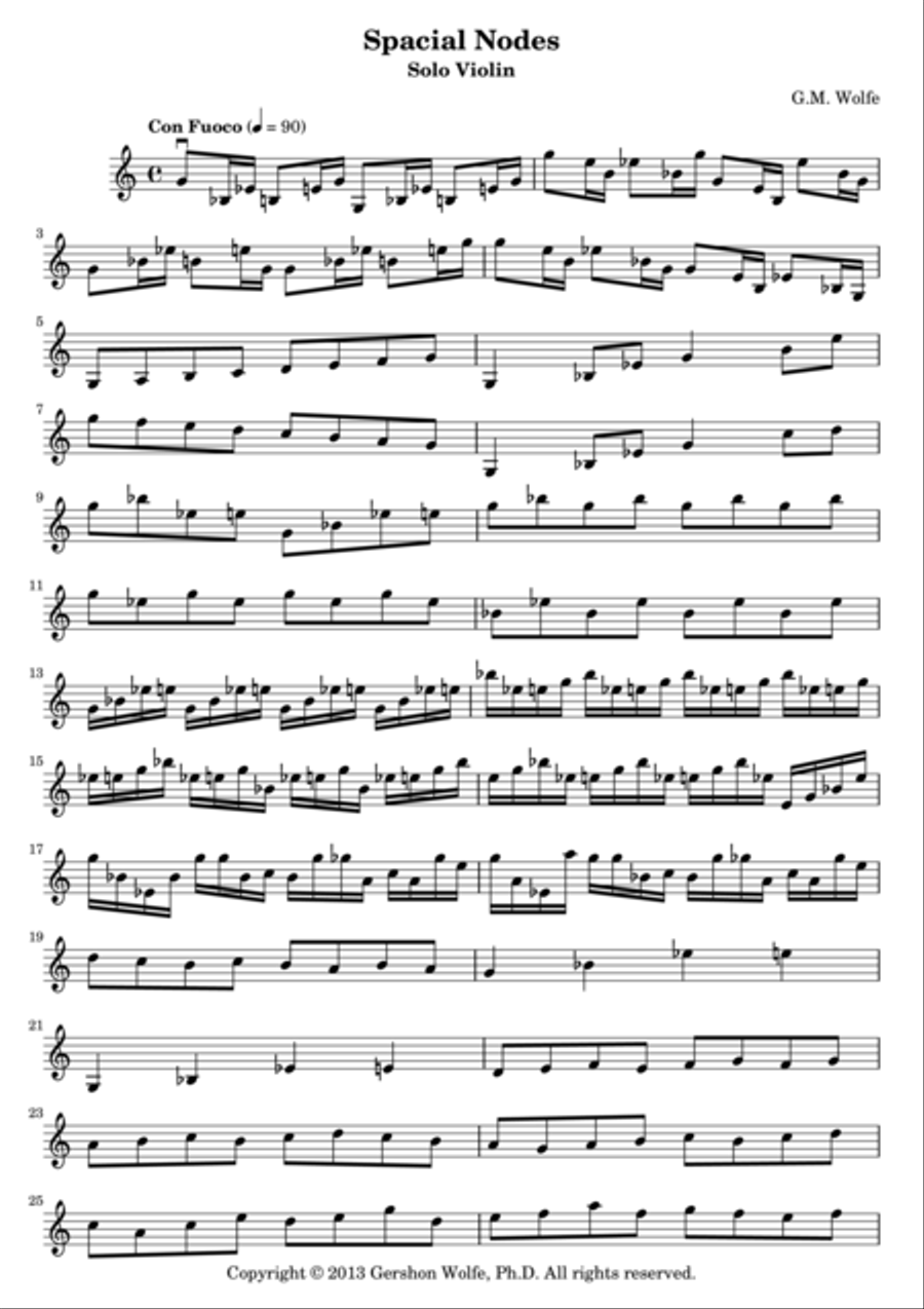 Spatial Nodes Spatial Nodes Violin Solo scores gallery preview page 1