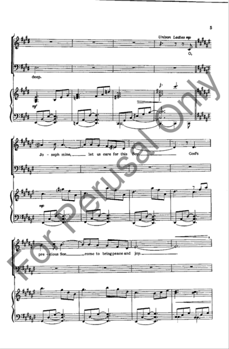 Mary And Joseph Mary And Joseph 4-Part scores gallery preview page 4