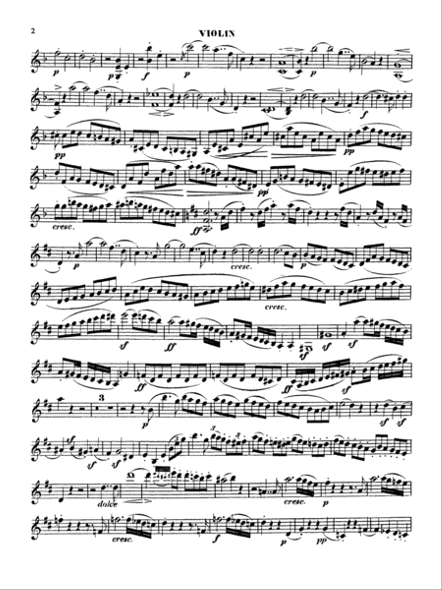 Beethoven: Violin Sonata, Op. 12 No. 1 Violin scores gallery preview page 2