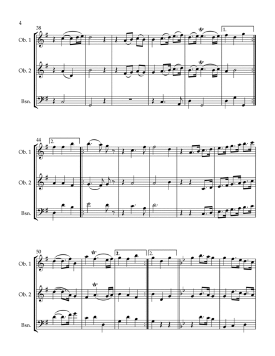 Acante et Cephise - Air Acante et Cephise - Air Woodwind Trio scores gallery preview page 4