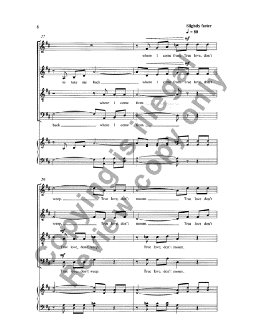 Every Night (When the Sun Goes Down) 4-Part scores gallery preview page 24