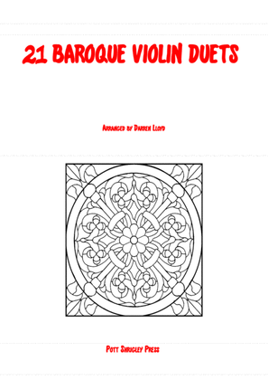 Book cover for 21 Baroque duets for 2 Violins
