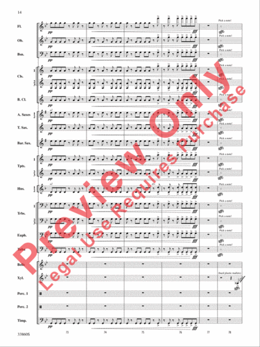 Critical Mass Concert Band scores gallery preview page 15