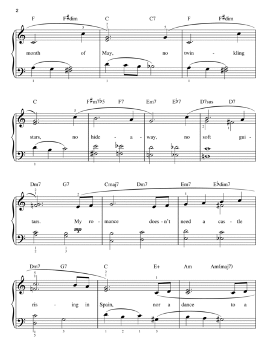 My Romance (arr. Phillip Keveren) Easy Piano scores gallery preview page 2