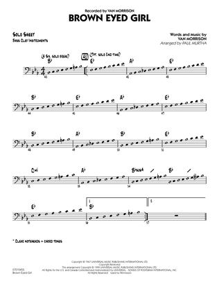 Brown Eyed Girl - C Bass Clef Solo