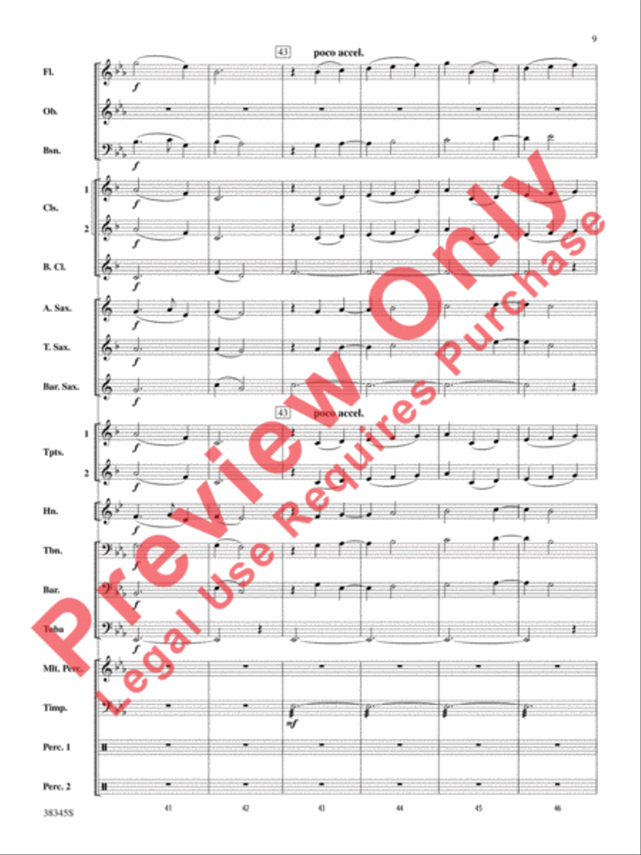 Grand Canyon Suite, Themes from Concert Band scores gallery preview page 10