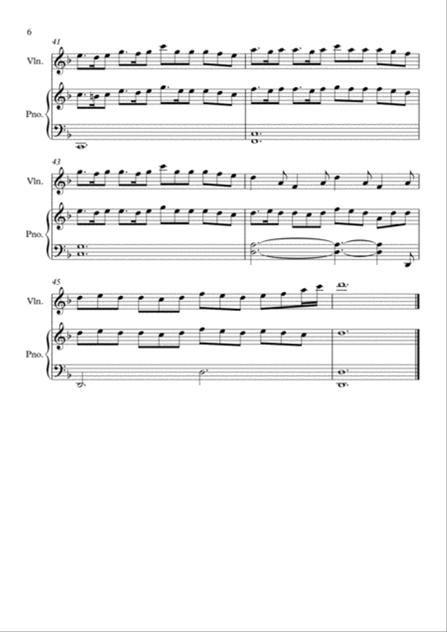 Last Of The Mohicans (main Theme) Flute scores gallery preview page 6
