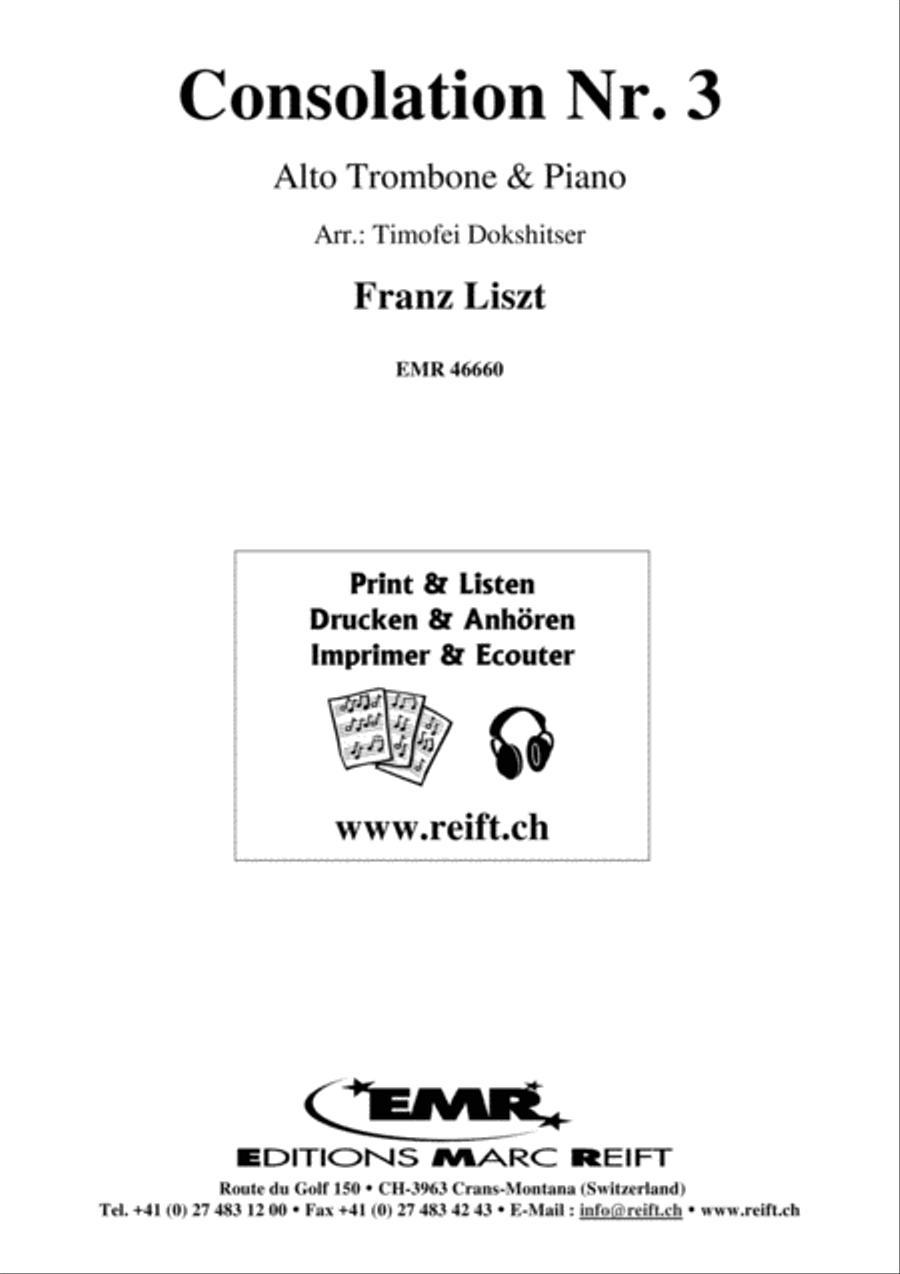 Consolation No. 3 Piano Accompaniment scores gallery preview page 2