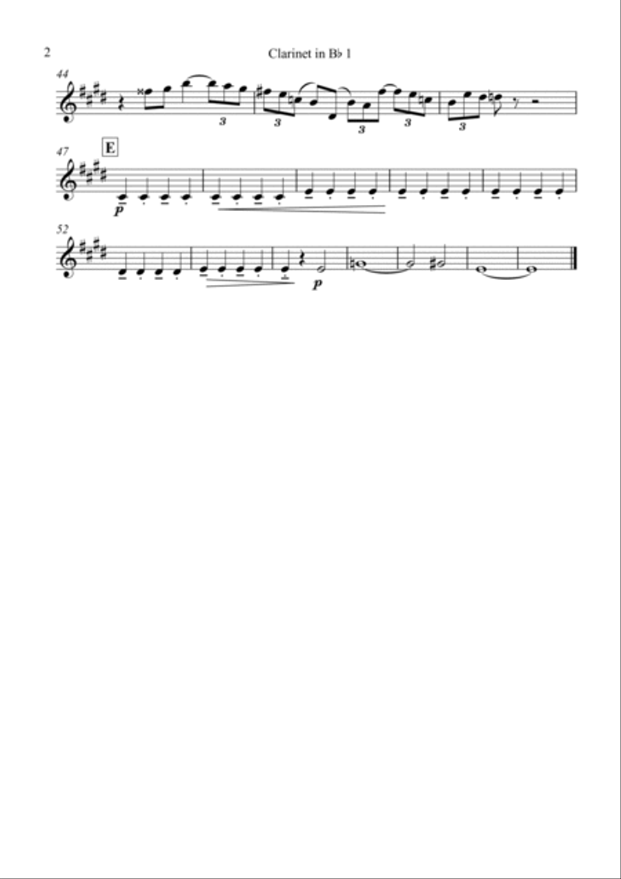 Manoir De Mes Reves (django's Castle) Clarinet Quartet scores gallery preview page 5