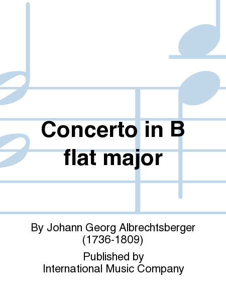 Concerto in B flat major (F9SSL-CHAMBERS)