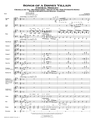 Songs of a Disney Villain (Choral Medley) - Full Score