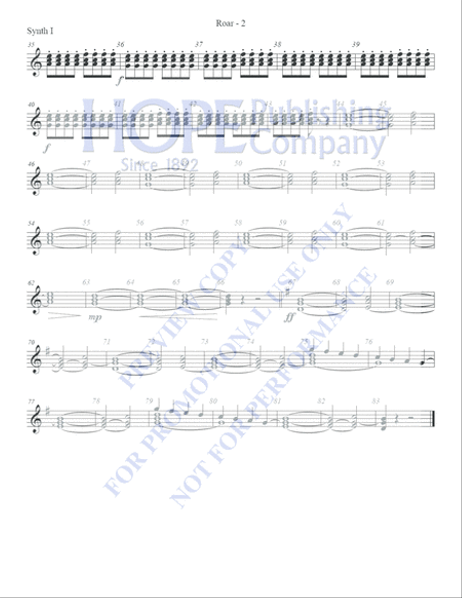 Roar Roar 5-Octaves scores gallery preview page 4