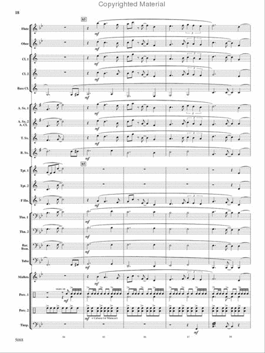 Stone Mountain Fantasy Concert Band scores gallery preview page 18