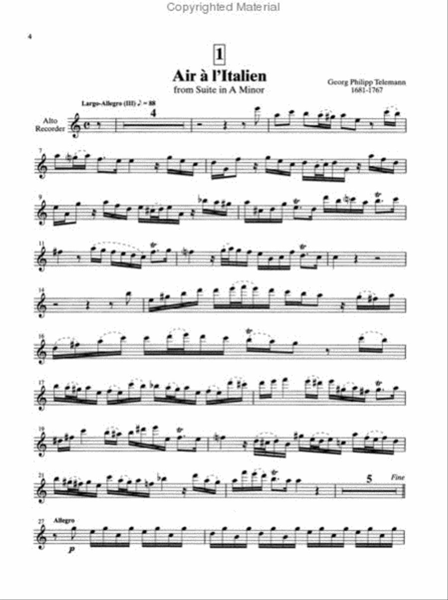 Suzuki Recorder School (Soprano and Alto Recorder), Volume 6 Alto Recorder scores gallery preview page 2