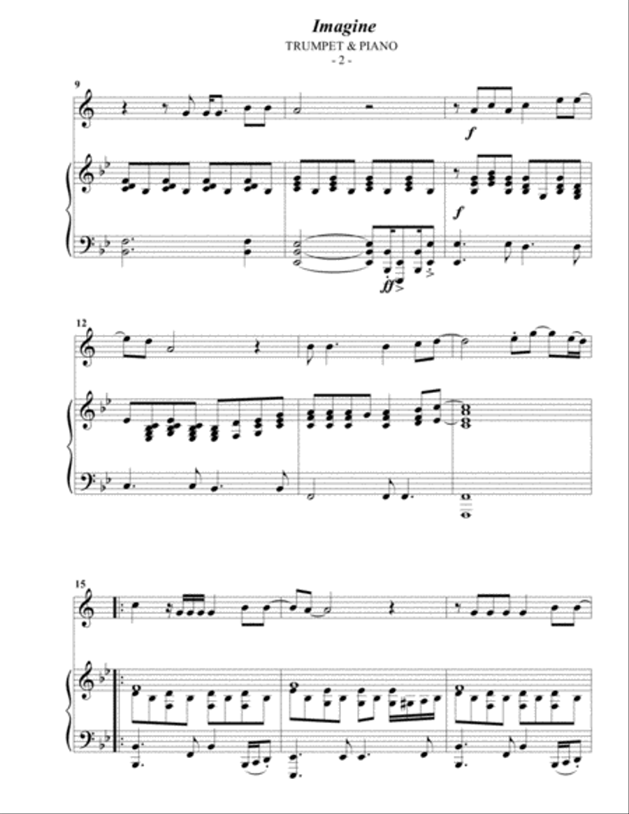Imagine B-Flat Trumpet scores gallery preview page 2