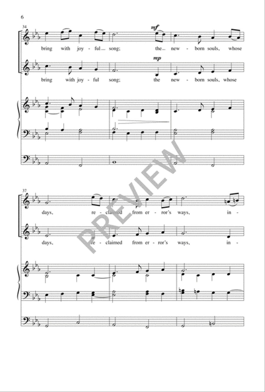 Christ for the World We Sing 4-Part scores gallery preview page 7