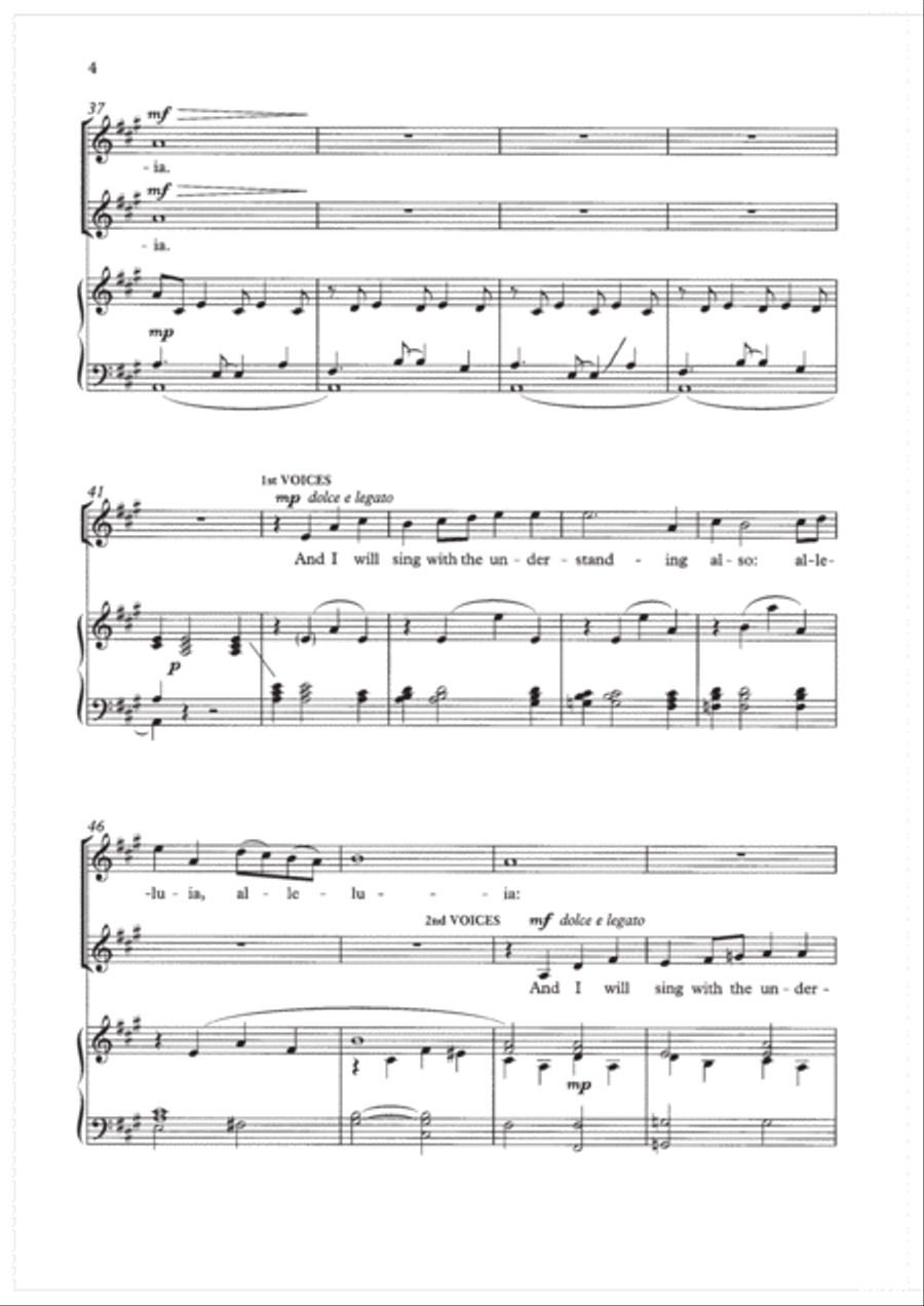 I will sing with the spirit 2-Part scores gallery preview page 4