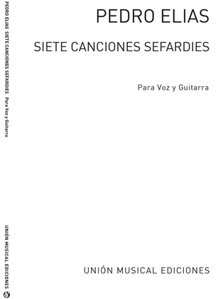 Book cover for 7 Canciones For Voice And Guitar