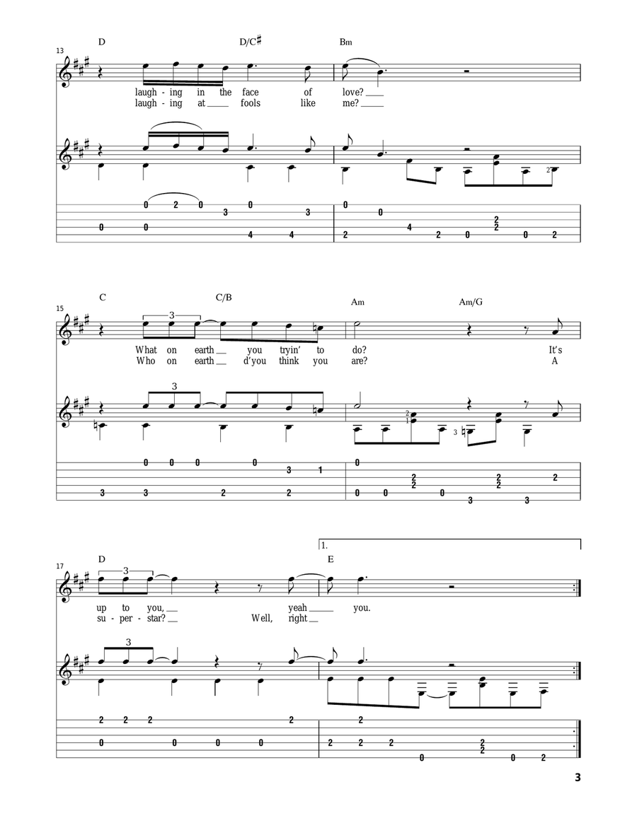 Instant Karma Instant Karma Acoustic Guitar scores gallery preview page 3