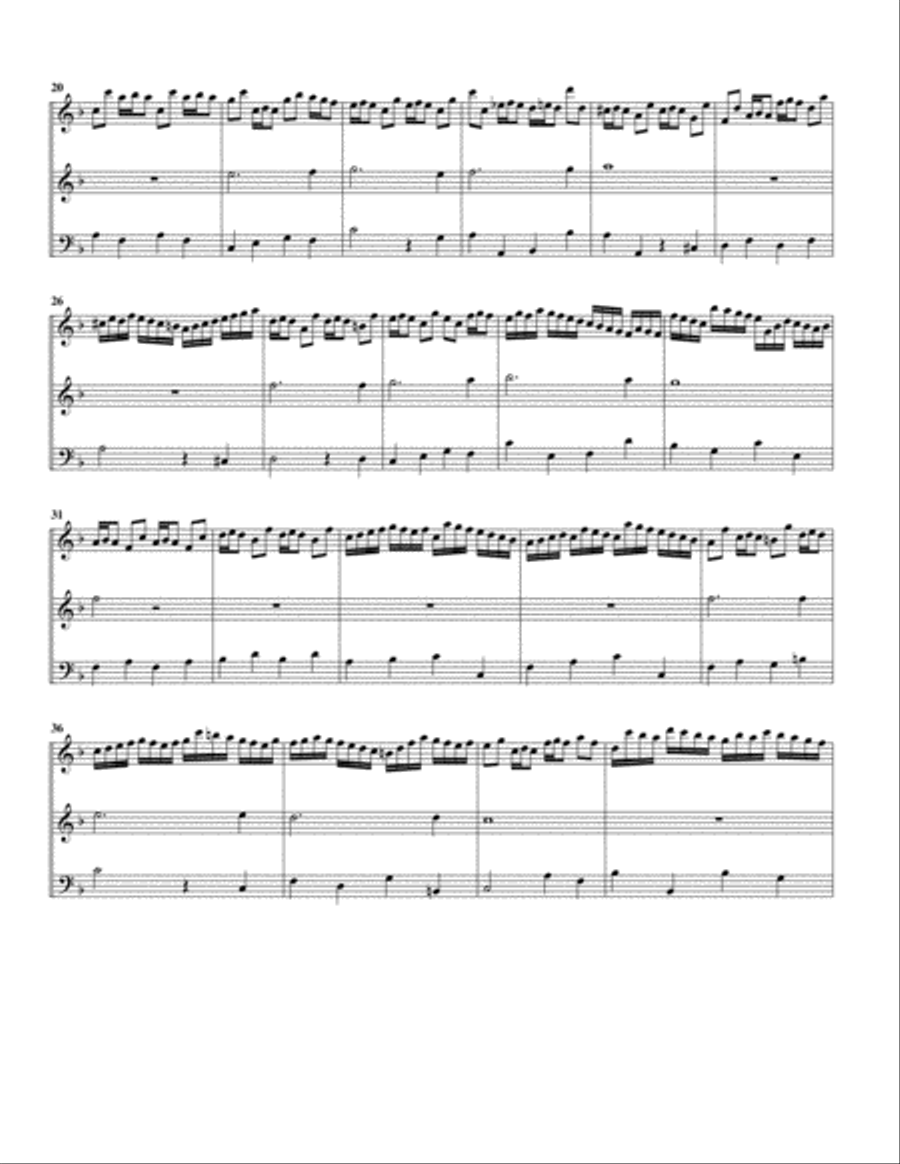 Jesus meine Zuversicht (arrangement for 3 recorders) Recorder scores gallery preview page 2