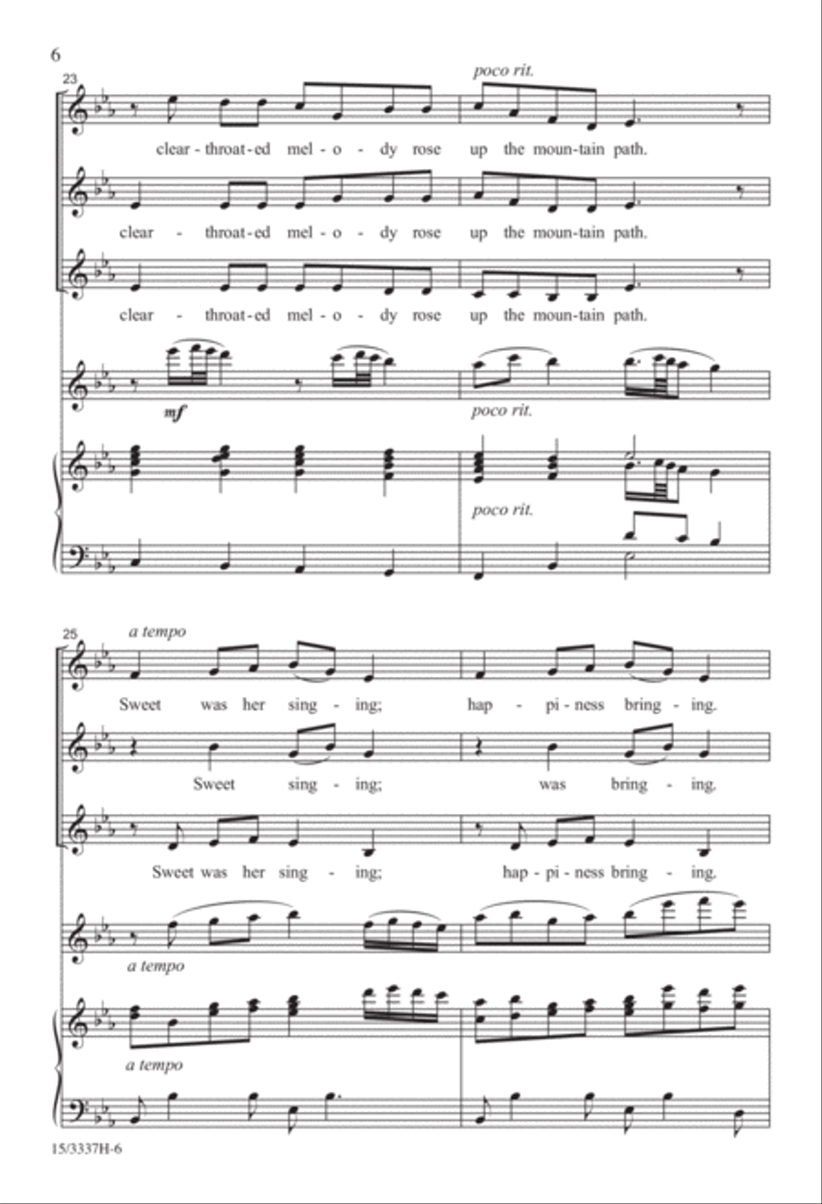 Music in the Valley Music in the Valley SSA scores gallery preview page 6
