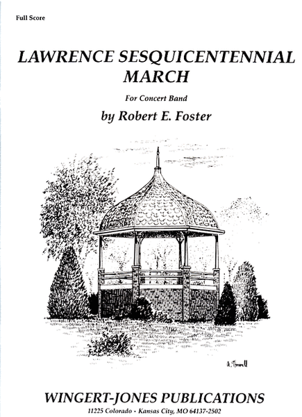 Lawrence Sesquicentennial March - Full Score image number null