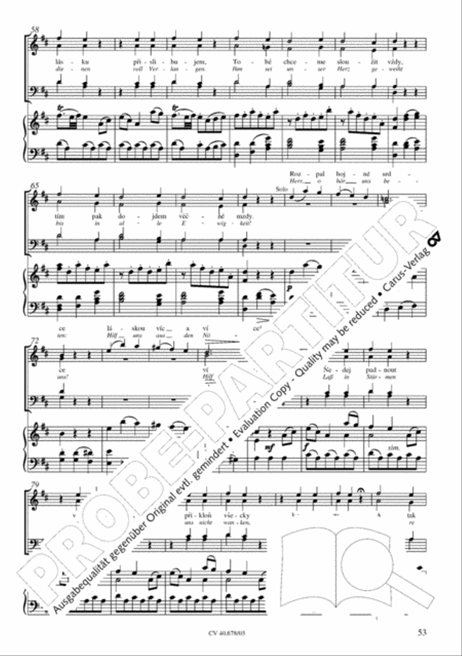 Missa pastoralis bohemica 4-Part scores gallery preview page 54
