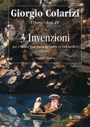 3 Inventions for 2 Flutes and Bass Viol (Violoncello) (1980)